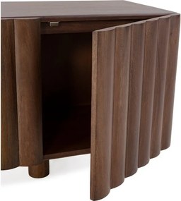 Hnedý TV stolík z mangového dreva 160x55x40 cm Tamira – MOME