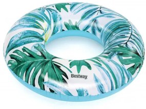 Nafukovacie koleso Bestway 36237 modré, s listami 119 cm