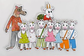 MARIONETINO – Vlk a kozliatka – bábky 9 ks