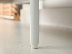 Regál Linde (dub + biela). Akcia -19%. Vlastná spoľahlivá doprava až k Vám domov. 1111369