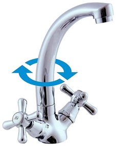 RAV Slezák MK120.0/2 - Umývadlová batéria MORAVA 20,5 cm lesklý chróm