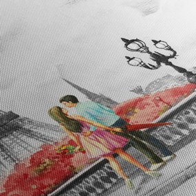 Obraz - Milenci v Paríži (150x105 cm)