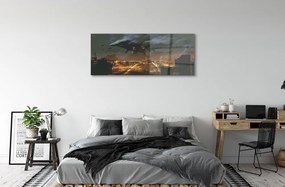 Obraz plexi Mesto v noci dym monštier 120x60 cm
