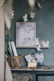 Plagát Mrs. Mighetto Lietajúci veľryba 40x50 cm