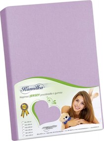 Bellatex jersey prestieradlo Kamilka fialová, 120 x 200 cm