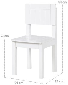 Biela detská stolička – Roba