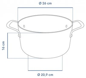 Remoska H2616/10TS nehrdzavejúci hrniec Quanta, 26 cm