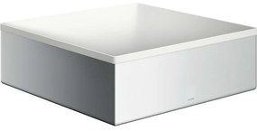 AXOR Suite Basins &amp; Bathtub štvorcová umývadlová misa bez otvoru, bez prepadu, 285 x 285 mm, matná biela, rám chróm, 42002000