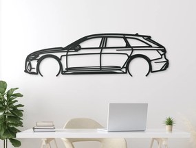 drevko Obraz na stenu Audi RS6 Rozmer obrazu: 25,5 x 86 cm, Farba dekorácie: Čierna