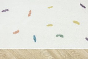 Koberec LIMA M039A krémový / modrý polkruh