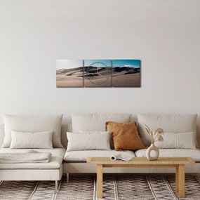Obraz - Z púšte (s hodinami) (90x30 cm)