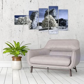 Zimná krajina - obraz do bytu
