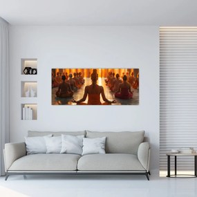 Obraz - Lekcia jogy (120x50 cm)