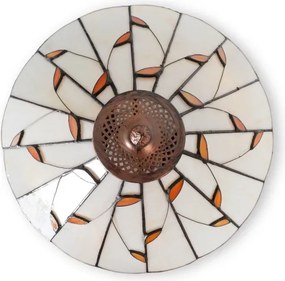 Brilagi - Tiffany vitrážová stojacia lampa FOLIA 2xE27/60W/230V