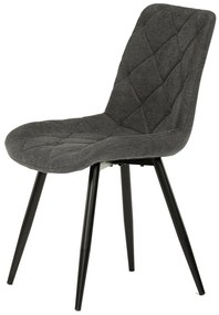 Autronic - Židle jídelní, šedá látka, nohy černá kov - CT-382 GREY2 AKCE