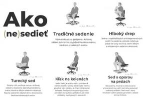 NESEDA Standard pracovná stolička Antracit