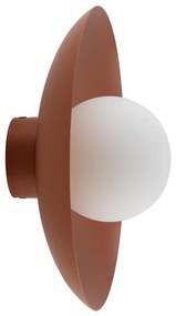 Nástenné svietidlo SLATE 1xG9/8W/230V pr. 28 cm tehlová