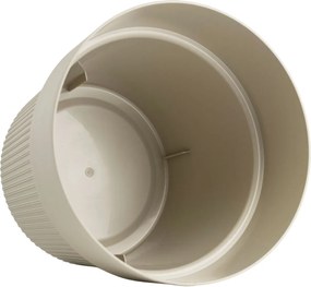 PLASTOVÝ KVETINÁČ SILVA LINE 20X17,5 CM BÉŽOVÁ