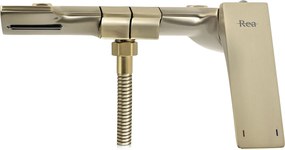 Rea Joe, vaňová batéria s ručnou sprchovou súpravou, zlatá matná, REA-B8992