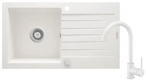 Deante ZQZVA113 - Kuchynský drez ZORBA 76x44 cm + granitová batéria