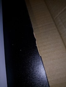 AKCIA Čierny jedálenský stôl s bielymi nohami MADO 120x80 II. akosť