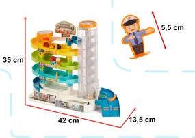 Parkovacia garáž KIK s 4 poschodiami, elektrickým výťahom a 6 autíčkami