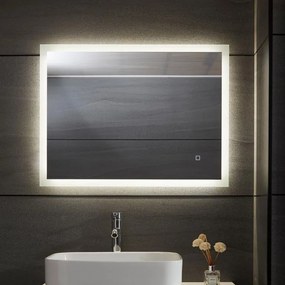 AQUAMARIN kúpeľňové zrkadlo s LED osvetlením, 100 x 60 cm