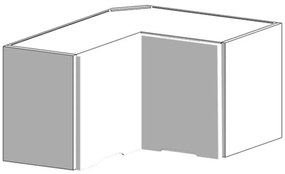 Skrinka do kuchyne Zoya Wrn36 Pl Biely hrášok / Biely