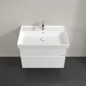 VILLEROY &amp; BOCH Collaro závesná skrinka pod umývadlo, 2 zásuvky, 754 x 444 x 546 mm, Glossy White, C01000DH