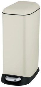 Krémový pedálový oceľový odpadkový kôš 20 l Design – Wenko