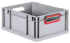 Sada 10 kusov - Eurobox Next Gen 2.0 - Stohovateľná nádoba s otvorenými rukoväťami - Červená - 400 x 300 x 170 mm