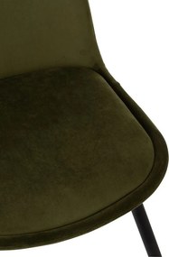 Zelená zamatová jedálenská stolička Chair Claire Green - 46*44*86cm
