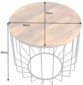 Konferenčný stolík Factory Loft 50cm mango natural