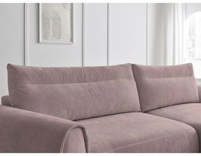 Svetloružová rohová pohovka Aden – Bobochic Paris