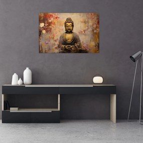 Obraz - Budha, maľba (90x60 cm)