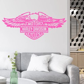 Veselá Stena Samolepka Harley Davidson orol Farba: růžová, Veľkosť: 80 x 34 cm