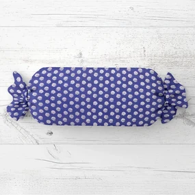 Biante Vankúš valec bonbon Sandra SA-214 Biele bodky na modrom 15x100 cm