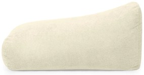 Krémový sedací vak z textílie buklé Snug 130 – SLOWDOWN