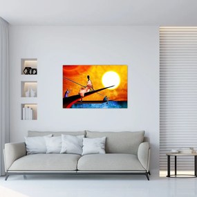 Obraz dobovej starovekej maľby (90x60 cm)