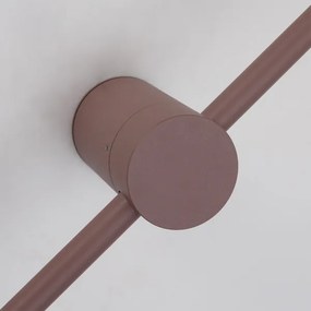 BRILAGI - LED vonkajšie nástenné svietidlo AURA, 12 W, 230 V, 3000 K, IP54, 65 cm, hnedá, CRI 90