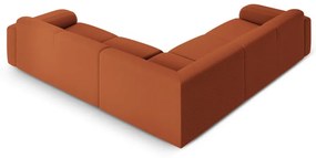 Hnedá rohová pohovka z textílie bouclé (variabilná/do L) Molino – Micadoni Home