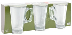 Sklenený hrnček Clear 250ml sada 3ks