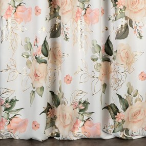 ZÁVES NA PÁSKE ROSE 135X270 CM VZOROVANÁ