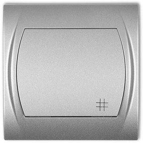 L 7LWP-6 krížový vypínač strieborný