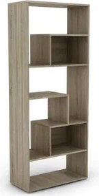 Vysoký regál Zigzag, dub sonoma%