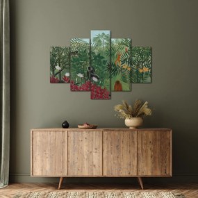 Obraz - Henri Rousseau, Tropical Forest with Monkeys, reprodukcia (150x105 cm)