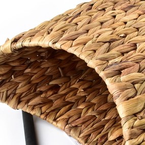 Košík s uchem AMPARA 35 cm vodní hyacint natural