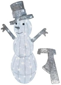 LED Vonkajšia vianočná dekorácia 80xLED/3,6W/230V IP44 82 cm snehuliak