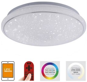 Leuchten Direkt 14743-16 - LED RGB Stmievateľné svietidlo JUPI LED/28W/230V + DO