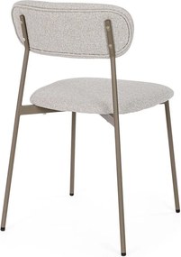 Svetlohnedá čalúnená jedálenská stolička Inka – Yes Everyday